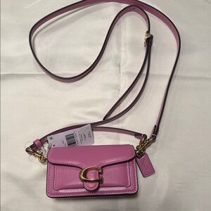 Coach Pink Leather Crossbody Bag